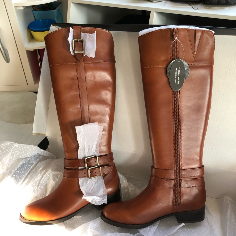 Leather boots